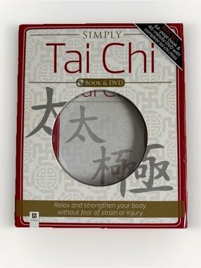 Simply Tai Chi Box Set Spiral Book and 40-Min DVD Home Workout Class Kit